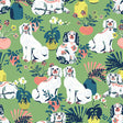 PrintFresh PFS4811 Jade Good Dog Peel and Stick Wallpaper