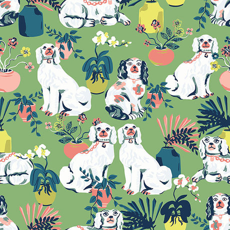 PrintFresh PFS4811 Jade Good Dog Peel and Stick Wallpaper