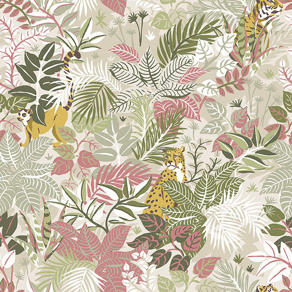 PrintFresh PFS4815 Sand Tropical Oasis Peel and Stick Wallpa