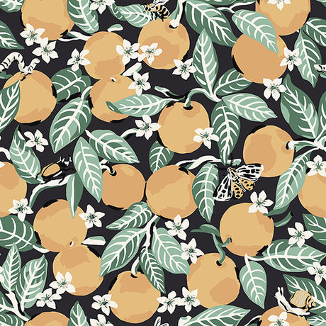 PrintFresh PFS4817 Ink Orange Grove Peel and Stick Wallpaper
