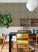 PrintFresh PFS4817 Ink Orange Grove Peel and Stick Wallpaper