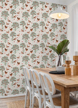 PrintFresh PFS6561 Hen House Linen Peel and Stick Wallpaper