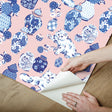 PrintFresh PFS6564 Fancy Cats Pink Peel and Stick Wallpaper