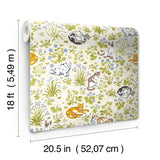PrintFresh PFS6568 Must Love Cats Linen Peel and Stick Wallp