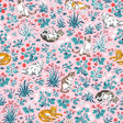 PrintFresh PFS6569 Must Love Cats Pink Peel and Stick Wallpa