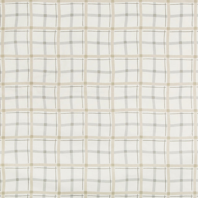KRAVET BASICS PLAIDDANCE.16.0 PLAIDDANCE PUTTY Fabric - Eade's Wallpaper