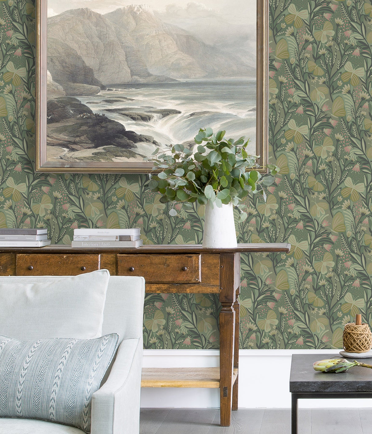 Pip & Lo PLS4204 Sage Papillon Flutter Peel & Stick Wallpaper