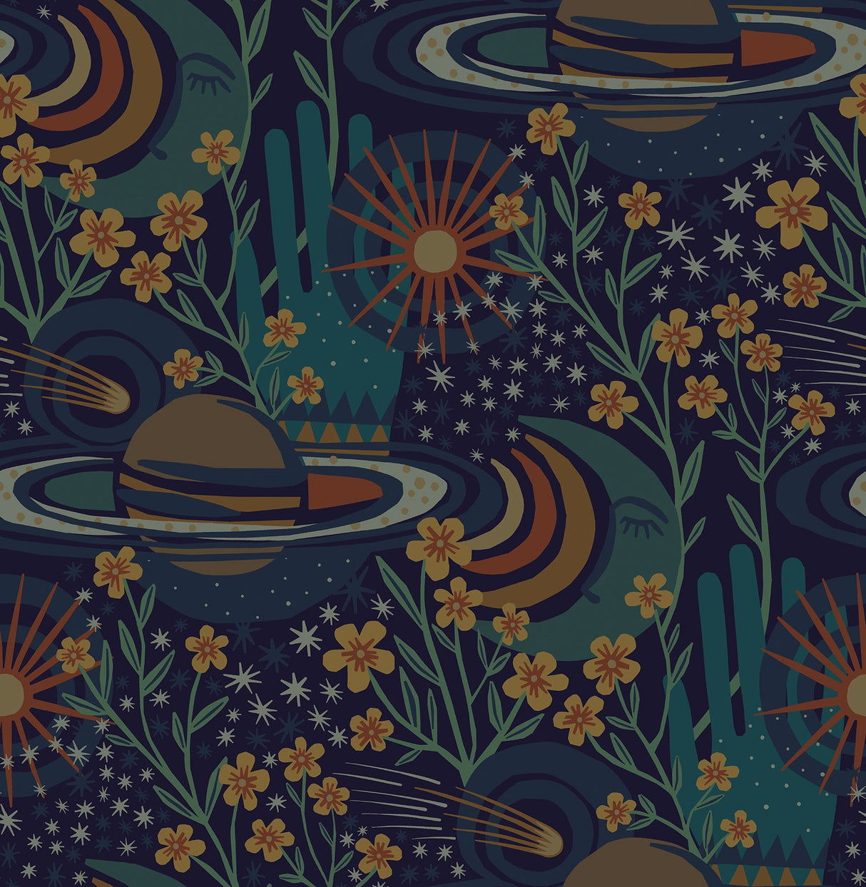 Pip & Lo PLS4208 Navy Ethereal Cosmos Peel & Stick Wallpaper