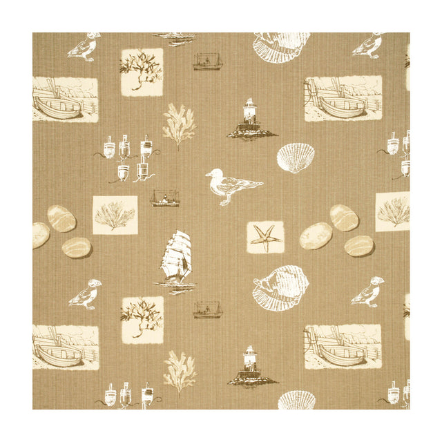 PARKERTEX PP50101.230.0 SENNEN OATMEAL Fabric - Eade's Wallpaper