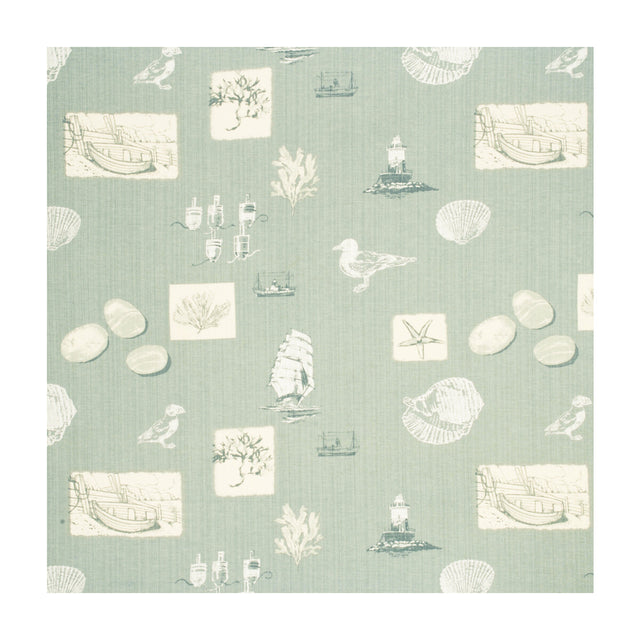 PARKERTEX PP50101.715.0 SENNEN PALE AQUA Fabric - Eade's Wallpaper