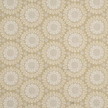 BAKER LIFESTYLE PP50294.5.0 CHARLECOTE PRINT IVORY/BISCUIT Fabric - Eade's Wallpaper