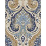 BAKER LIFESTYLE PP50321.1.0 LATIKA INDIGO/CASHEW Fabric - Eade's Wallpaper