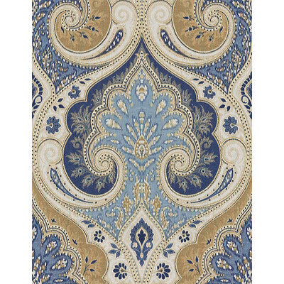 BAKER LIFESTYLE PP50321.1.0 LATIKA INDIGO/CASHEW Fabric - Eade's Wallpaper