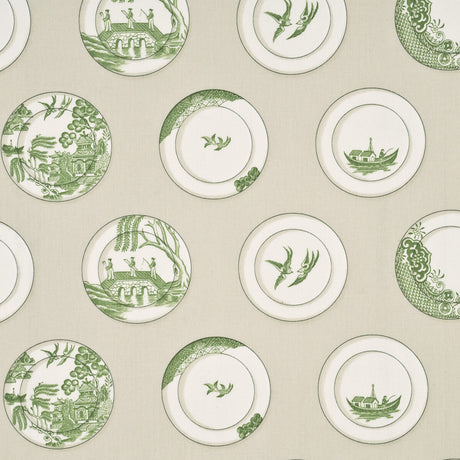BAKER LIFESTYLE PP50329.3.0 PORCELAIN GREEN Fabric - Eade's Wallpaper