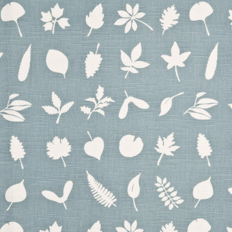 BAKER LIFESTYLE PP50342.1.0 TUMBLING LEAVES AQUA Fabric - Eade's Wallpaper