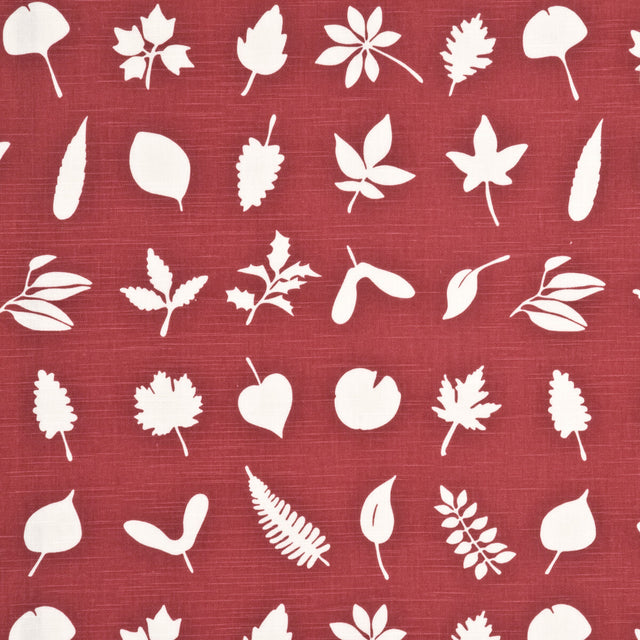 BAKER LIFESTYLE PP50342.2.0 TUMBLING LEAVES RED Fabric - Eade's Wallpaper