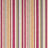 BAKER LIFESTYLE PP50360.3.0 MALLOW STRIPE SIENNA/FUCHSIA/STONE Fabric - Eade's Wallpaper