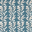 BAKER LIFESTYLE PP50361.3.0 BELL FLOWER TEAL Fabric - Eade's Wallpaper