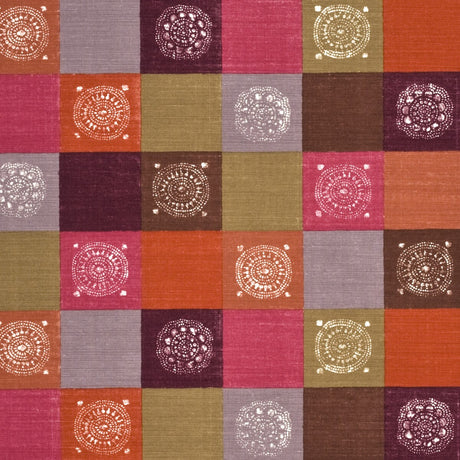 BAKER LIFESTYLE PP50362.3.0 ATTICUS SIENNA/FUCHSIA Fabric - Eade's Wallpaper