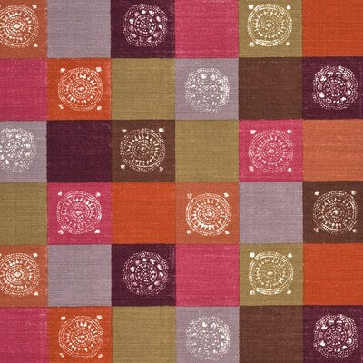 BAKER LIFESTYLE PP50362.3.0 ATTICUS SIENNA/FUCHSIA Fabric - Eade's Wallpaper