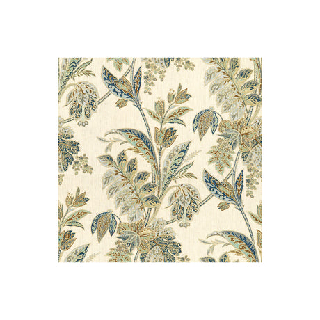 BAKER LIFESTYLE PP50377.5.0 ISHANA INDIGO/SKY Fabric - Eade's Wallpaper