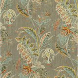 BAKER LIFESTYLE PP50377.6.0 ISHANA GREY/SIENNA Fabric - Eade's Wallpaper