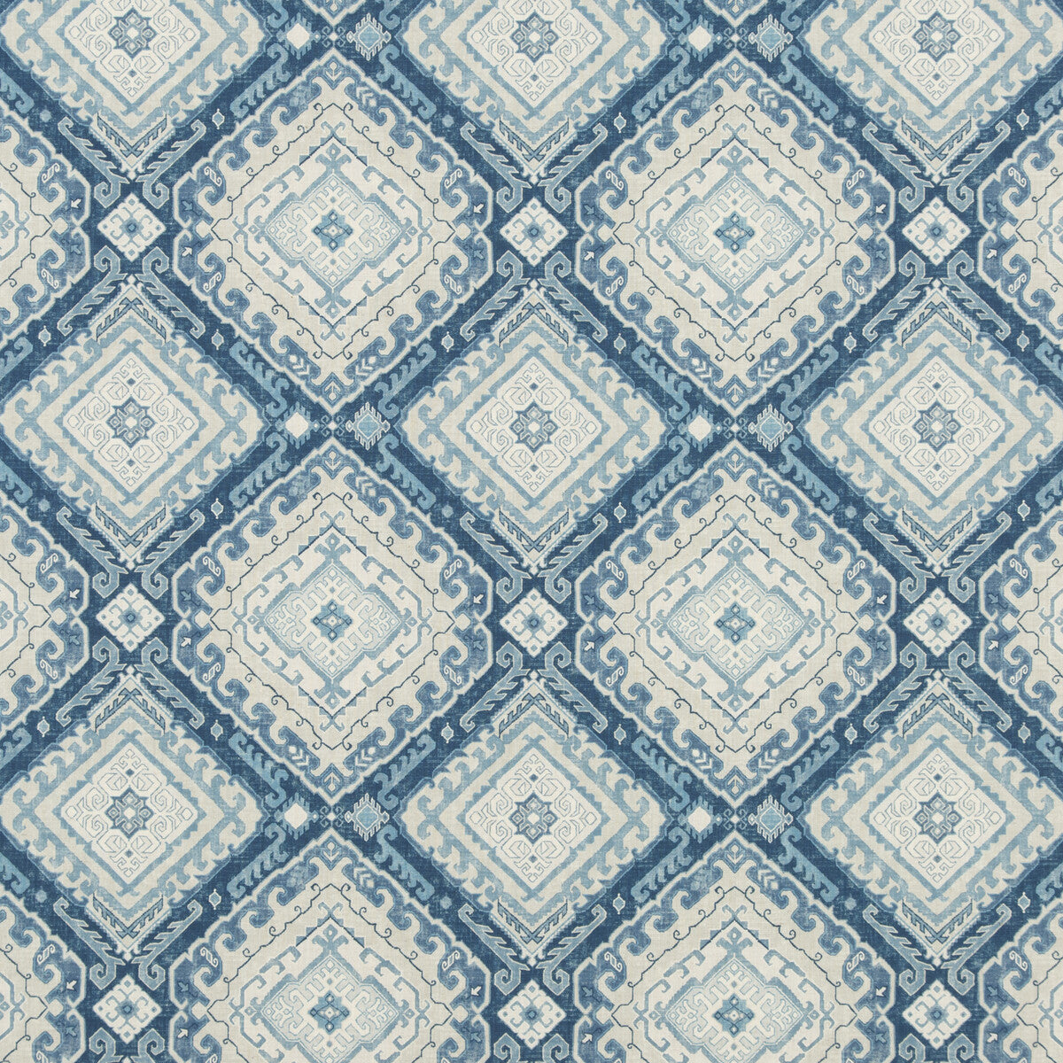 BAKER LIFESTYLE PP50432.2.0 ROZEL INDIGO Fabric - Eade's Wallpaper