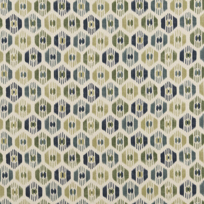 BAKER LIFESTYLE PP50433.5.0 CARIBANA PEACOCK Fabric - Eade's Wallpaper