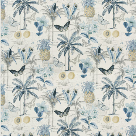 BAKER LIFESTYLE PP50434.2.0 ORINOCO BLUE Fabric - Eade's Wallpaper