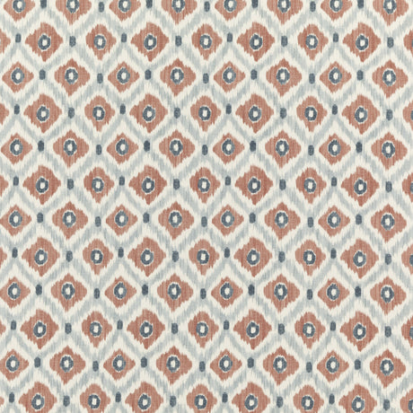 BAKER LIFESTYLE PP50448.3.0 VASCO INDIGO/SPICE Fabric - Eade's Wallpaper