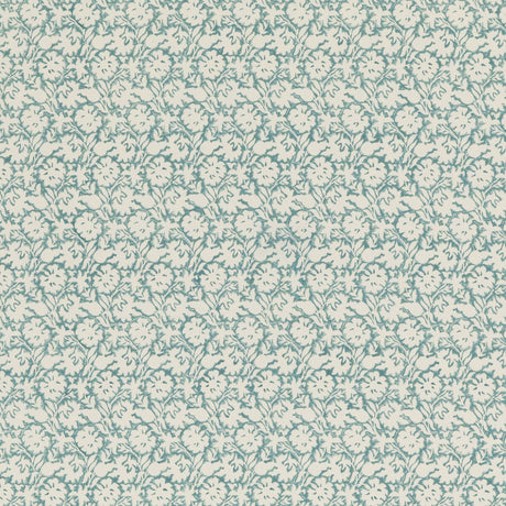 BAKER LIFESTYLE PP50480.3.0 FLOWER PRESS AQUA Fabric - Eade's Wallpaper