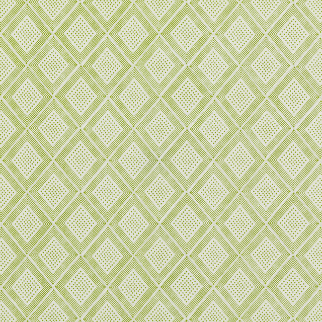 BAKER LIFESTYLE PP50484.5.0 BLOCK TRELLIS GREEN Fabric - Eade's Wallpaper