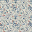 BAKER LIFESTYLE PP50502.1.0 LULWORTH BLUE/RED Fabric - Eade's Wallpaper