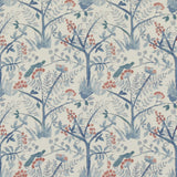 BAKER LIFESTYLE PP50502.1.0 LULWORTH BLUE/RED Fabric - Eade's Wallpaper