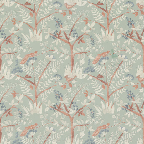 BAKER LIFESTYLE PP50502.2.0 LULWORTH AQUA Fabric - Eade's Wallpaper