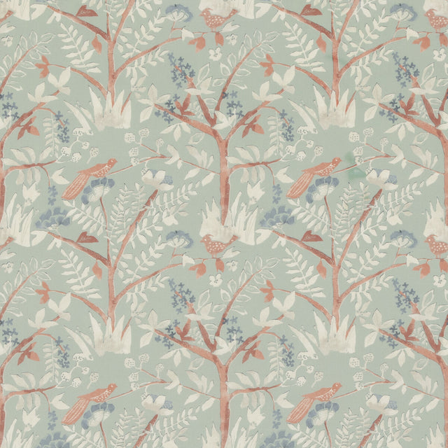 BAKER LIFESTYLE PP50502.2.0 LULWORTH AQUA Fabric - Eade's Wallpaper