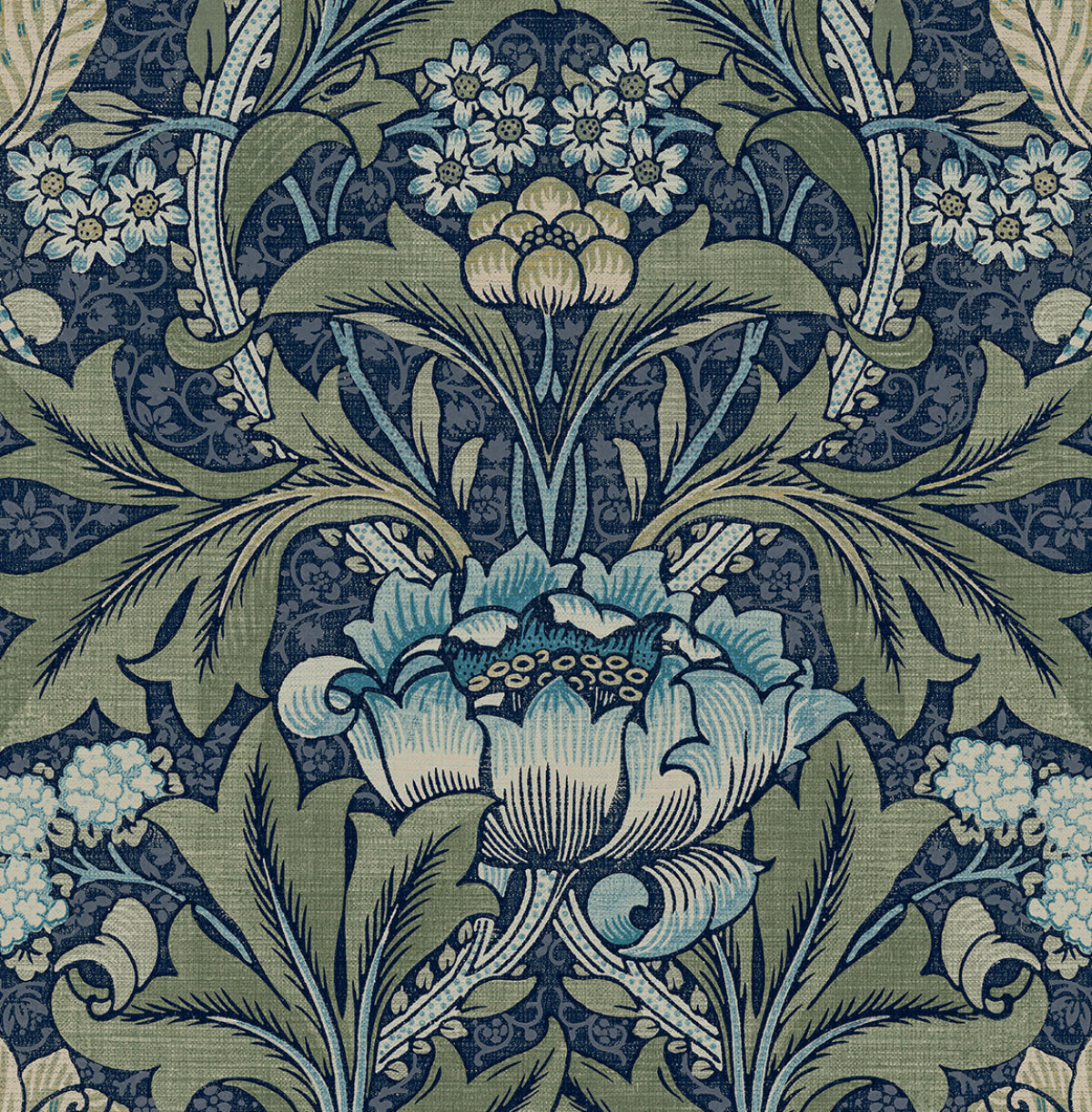 Seabrook PR10012 Acanthus Floral Prepasted