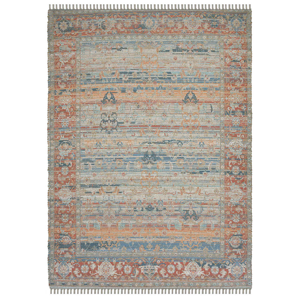 Amer Rugs PRE-4 Prairie Farmhouse Oriental /Rust Area Rug