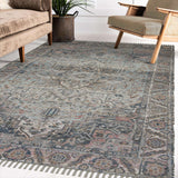Amer Rugs PRE-5 Prairie Farmhouse Oriental /Pink Area Rug