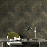 Galerie Synergy Tree Leaf Black Wallpaper PS33319