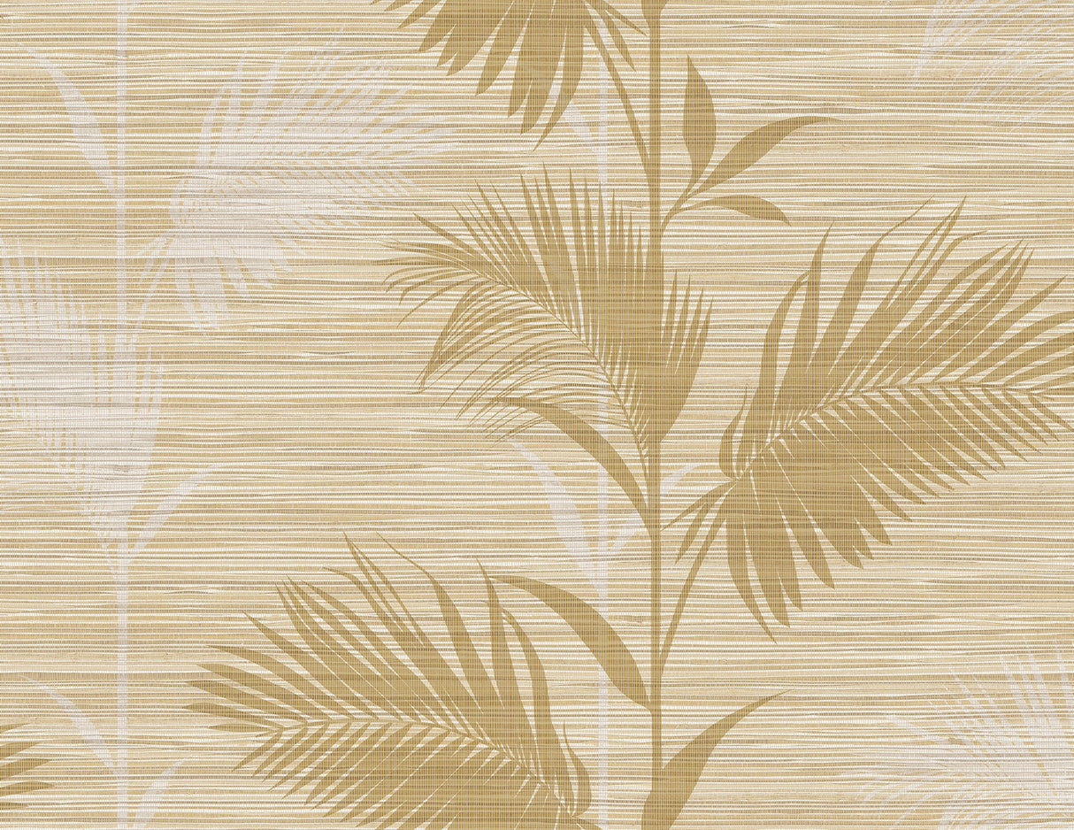 Kenneth James PS40305 Away On Holiday Beige Palm Wallpaper