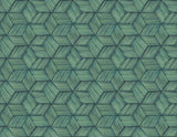 Kenneth James PS41404 Intertwined Dark Green Geometric Wallpaper
