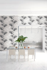 Kenneth James PS41600 Holiday String Charcoal Texture Wallpaper