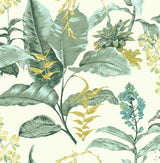 Kenneth James PS41804 Maui Green Botanical Wallpaper