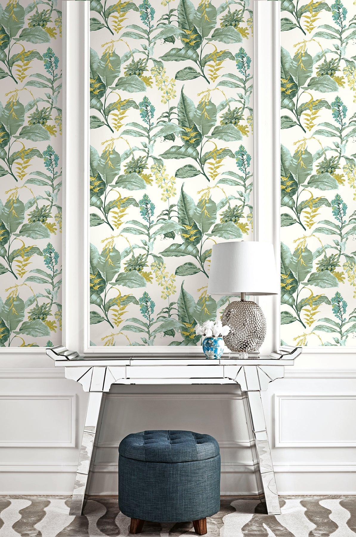Kenneth James PS41804 Maui Green Botanical Wallpaper