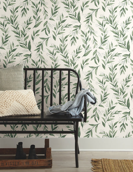 York PSW1001RL Magnolia Home Olive Branch Olive Grove Peel & Stick Wallpaper