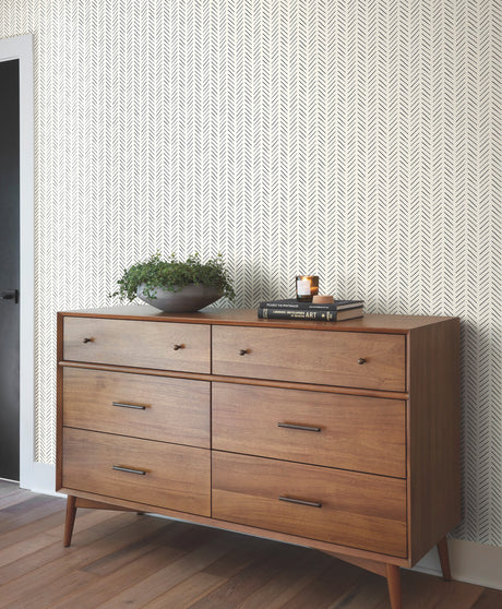 York PSW1020RL Magnolia Home Pick-Up Sticks Black Peel & Stick Wallpaper
