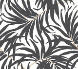 York PSW1029RL Bali Leaves Black Peel & Stick Wallpaper