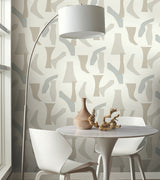 York PSW1056RL Modernist Neutral Peel & Stick Wallpaper