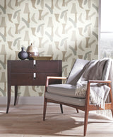 York PSW1056RL Modernist Neutral Peel & Stick Wallpaper